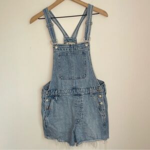 Madewell Adirondack Short Blue Overalls in Ortega Wash Size S